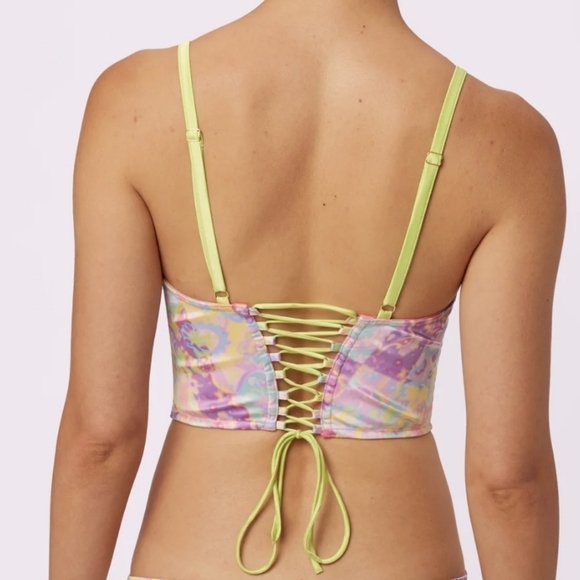 NWT Parade Afterglow Lace-Up Satin Bustier Corset in Versailles Sizes M-3XL - Picture 2 of 6